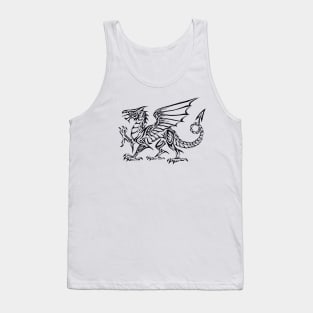 Tribal Dragon - Black Tank Top